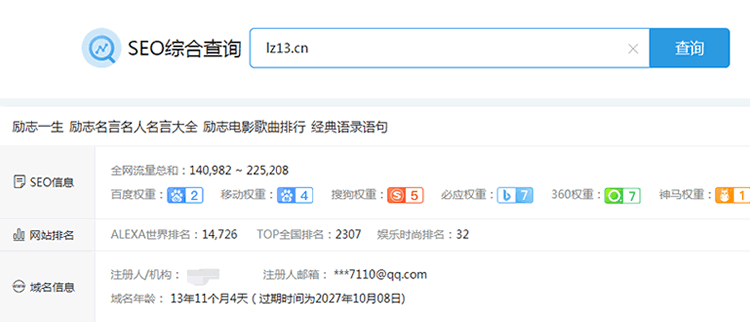 励志一生网站（lz13.cn）拟40万出售 站长 网站 SEO新闻 微新闻 第3张